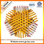 7.5英寸六角杆铅笔   铅笔厂家批发可印LOGO的HB木质铅笔