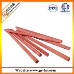 7英寸六角杆红木铅笔(HY-P061)    定制各色油漆杆的椭圆木工铅笔