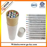 12色7英寸卷纸铅笔入纸筒(HY-P044)