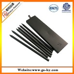 6pcs black wood pencil in paper box