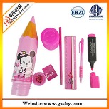 PVC tube stationery set