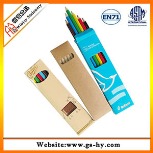 6pcs color pencil in paper box