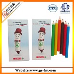 6pcs color pencil in paper box