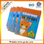厂家生产儿童绘画蜡笔 填色蜡笔 彩色蜡笔纸盒套装