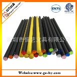 厂家生产黑木HB铅笔带水晶 高档黑色广告礼品铅笔 木质水晶铅笔