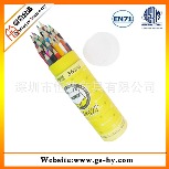 36色7彩色铅笔入儿童卡通纸筒 儿童文具用品 儿童多色画笔套装