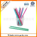 波点可爱HB铅笔 木制学生铅笔  环保彩色油漆杆铅笔
