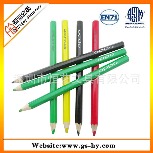 1CM直径粗杆彩色铅笔，六角杆12色颜色铅笔厂家批发