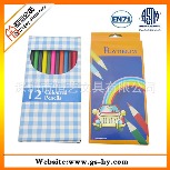 【恒艺文具】12色铅笔 纸盒装彩色环保铅笔 7英寸彩色木制铅笔