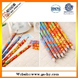 创意礼品铅笔 7色同芯铅笔 六角杆彩虹芯铅笔 儿童不规则铅芯铅笔