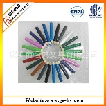 塑料CD盘形状迷你彩色铅笔组合装  24色迷你彩色铅笔套装