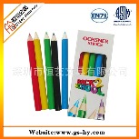 【新款文具】铅笔厂家批发彩盒装迷你6色3.5英寸彩色铅笔