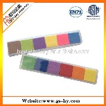 6 different colors dry ink stamp pad