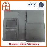 A5 size leather document folder, office leather organizer folder