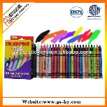 24pcs Wax Crayon set in paper box for kids''promotionl gift