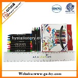 12 color beautiful crayon paper wrapped gel crayons