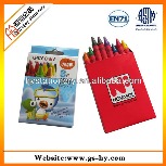 8pcs high quality wax crayons in paper box