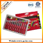 Promotional jumbo wax crayon set in paper box