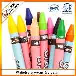 High qulity cosmetics crayon pastel pencil 12 color wax crayon