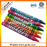 Non toxic 6 pack mini coloring crayons with colouring books for kids drawing