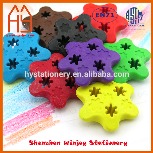 Fancy Children drawing stationery plastic 3D flower  star shape crayon set