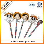 Wooden pencil with eraser on top for school & office