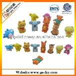 Customer designed 3D puzzle eraser set for promotion  gift