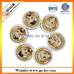 Multi-color CMYK printing round eraser, TPR material