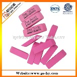 custom printed pink big mistake erasers